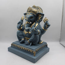 Load image into Gallery viewer, Ganesh Ganesha Ganpati Ganapati Hindu God Hindu God Ganesh fiber idolGrey