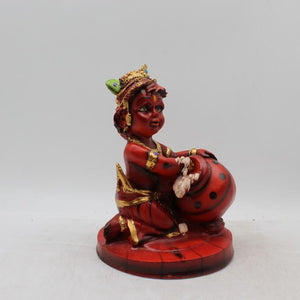 Lord Krishna,Kanha,Bal gopal Statue,Home,Temple,Office decore Red color