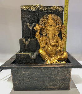 Ganesh Water Fountain Ganesha Zen Meditation Indoor Waterfall