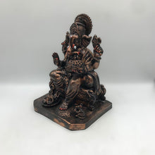 Load image into Gallery viewer, Ganesh Ganesha Ganpati Ganapati Hindu God Hindu God Ganesh fiber idol Copper Black