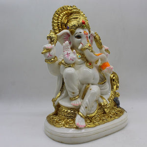 Indian Lord Ganesha Statue for Home & office decor, temple, diwali Pooja,Sitting statue of lord Ganesha