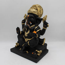 Load image into Gallery viewer, Ganesh Ganesha Ganpati vidhnyaharta Ganapati Hindu God Indian GodBlack