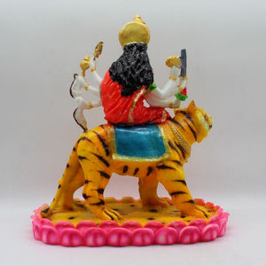 Ambe Mata Statue/ Durga Mata Murati / Durga Idol. Shakti Statue-Ambe Ma Idol Office-White Painted Bengali Durga Maa Murti-Durga Ma Idol-Ambe Maa Statue-Durga.AMBE MA HINDU Goddess  Statue Figurine Mataji Shakti Maa Ambaji