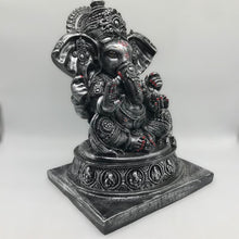 Load image into Gallery viewer, Ganesh Ganesha Ganpati Ganapati Hindu God Hindu God Ganesh fiber idol Silver