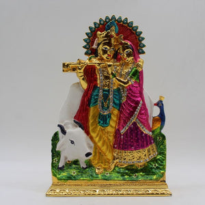 Indian Fiber Lord Radha Krishna Statue for Home & office decor, temple, diwali Pooja