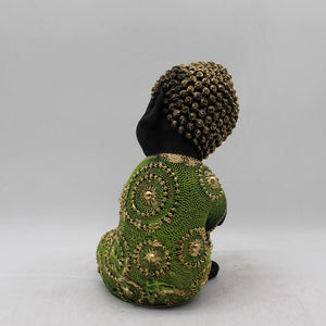 Buddha Sitting Medium,showpiece, Buddha, Baby buddha God Gift Green
