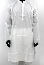 Load image into Gallery viewer, Men&#39;s Cotton Kurta Pyjama Set Achkan - White