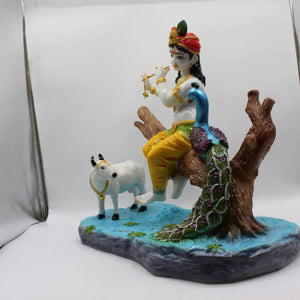 Indian Fiber Lord Krishna Statue for Home & office decor, temple, diwali Pooja