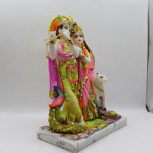 Load image into Gallery viewer, Indian Fiber Lord Radha Krishna Statue for Home &amp; office decor, temple, diwali Pooja