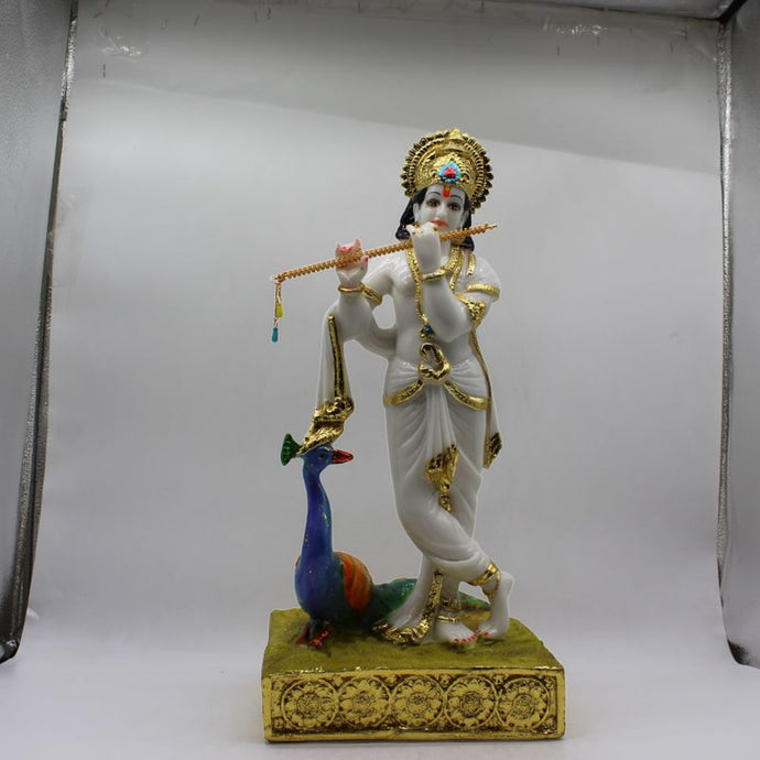 Lord Krishna , Kanha, bal gopal Statue for Home & office decor, temple, diwali Pooja White