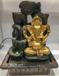 Ganesh Water Fountain Ganesha Zen Meditation Indoor Waterfall