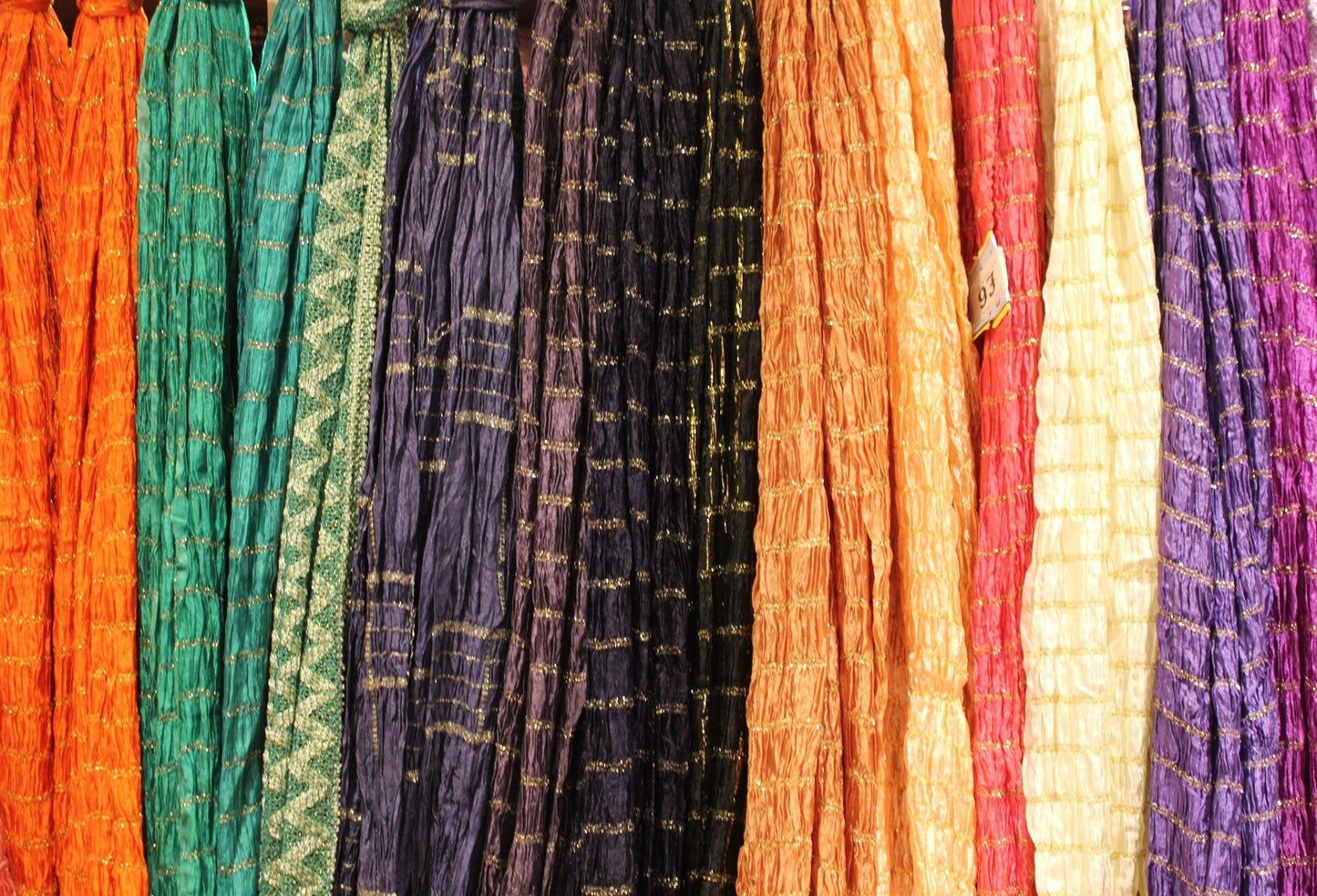 Men's Silk Crush Dupatta - Stole Chunni For Sherwani - Non Stretch size 26 x 250 cm - Stretched size 44 x 250 cm