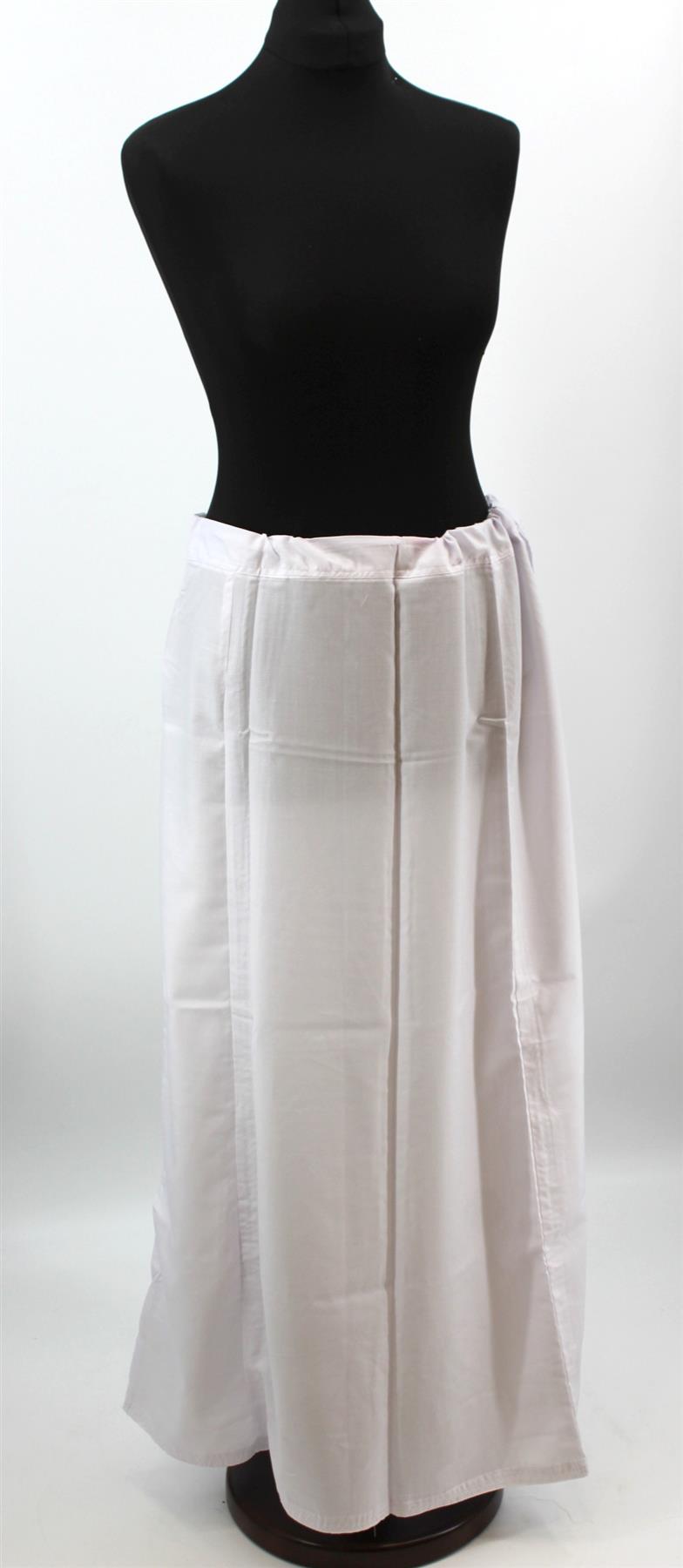 Women's Cotton Indian Readymade Petticoats Inskirt / under skirt Saree Petticoats - XL