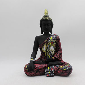 Buddha Sitting Medium,showpiece Decorative Statue Figurine God GiftBlack