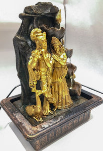 Radhakrishna Water Fountain Pacific Giftware Sacred Hindu Goddes Radhakrishna