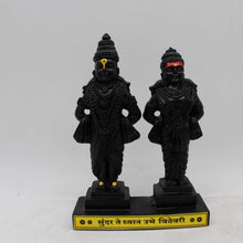 Load image into Gallery viewer, Vitthal Rukmani idol murti, Rukmani-vitthal idol Black