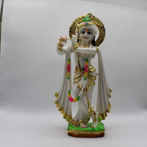 Indian Fiber Lord Krishna Statue for Home & office decor, temple, diwali Pooja