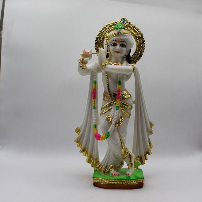 Indian Fiber Lord Krishna Statue for Home & office decor, temple, diwali Pooja