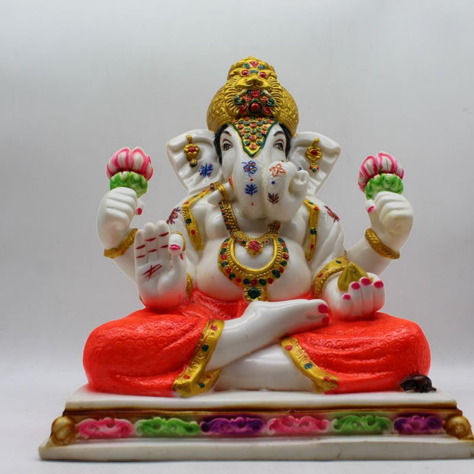 Indian Lord Ganesha Statue for Home & office decor, temple, diwali Pooja,Sitting statue of lord Ganesha