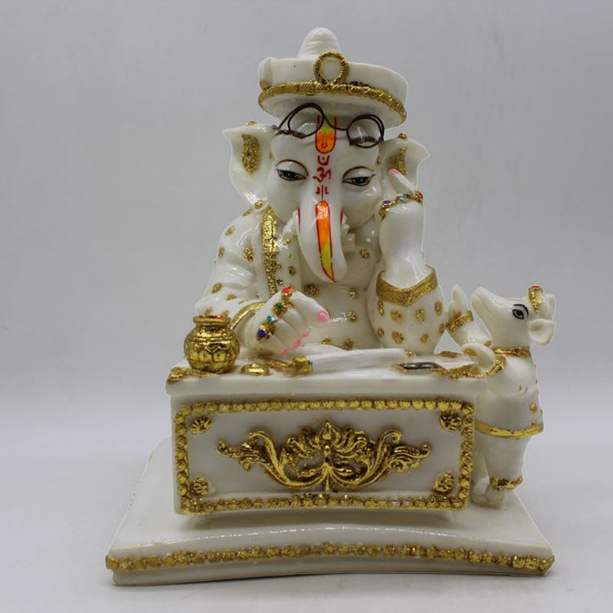 Indian Lord Ganesha Statue for Home & office decor, temple, diwali Pooja,Sitting statue of lord Ganesha