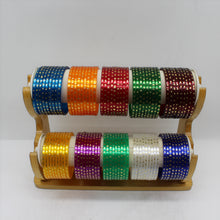 Load image into Gallery viewer, Colourful Plastic Bangle with stone work, Bracelet for Women, Indian bangle