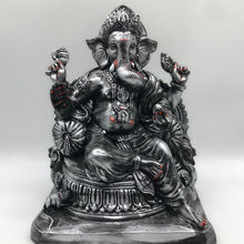 Load image into Gallery viewer, Ganesh Ganesha Ganpati Ganapati Hindu God Hindu God Ganesh fiber idol Silver