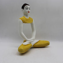 Load image into Gallery viewer, Buddha Sitting Medium,Buddha, showpiece Decorative Statue idolWhite-Yellow