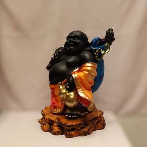 Lucky Laughing Buddha,statue,Happy sitting,luckey man,Happy man Multi color