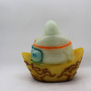 Lucky Laughing Buddha,statue,Happy sitting,showpeace,luckey man,Happy man White