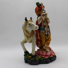 Load image into Gallery viewer, Indian Fiber Lord Krishna Statue for Home &amp; office decor, temple, diwali Pooja