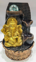 Load image into Gallery viewer, Ganesh Water Fountai Ganesha Zen Meditation Indoor Waterfall  Rolling Ball