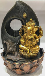 Ganesh Water Fountain Ganesha Zen Meditation Indoor Waterfall