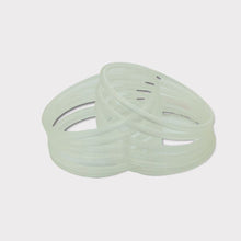 Load image into Gallery viewer, Colourful plastic Bangle Collection Modern Style Pretty Attractive Look Textured Colour Wrist Filler Indian Bollywood Thin Designer Jewellery Bracelets for Women. Set of 12.