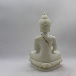 Buddha Sitting Medium,showpiece Decorative Statue Figurine God GiftWhite