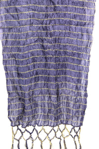 Men's Silk Crush Dupatta - Stole Chunni For Sherwani - Non Stretch size 26 x 250 cm - Stretched size 44 x 250 cm