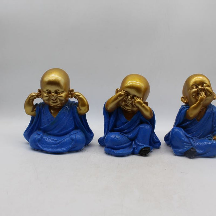 Buddha Sitting Medium,showpiece Decorative Statue Figurine God GiftBlue