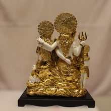 Load image into Gallery viewer, God Shiva,siva,Shankar,Mahadev,Sambhu, Bholenath, Shiv Family idolWhite-Gold