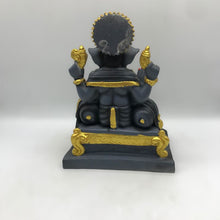 Load image into Gallery viewer, Ganesh Ganesha Ganpati Ganapati Hindu God Hindu God Ganesh fiber idol Grey