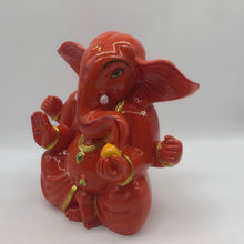 Load image into Gallery viewer, Ganesh Ganesha Ganpati Ganapati Hindu God Ganesh fiber idol