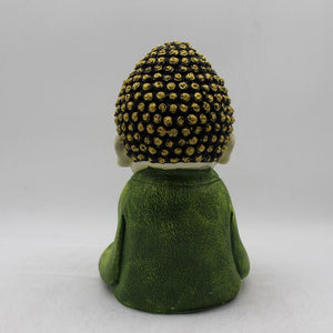 Buddha Sitting Medium,showpiece, Buddha, Baby buddha God Gift Green
