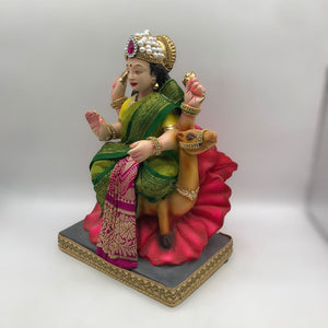 Ambe maa,Ambaji, Durga ma, Bengali Durga ma statue,idol,murti Green