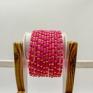 Indian Glass Bangles Set Dot Pattern Bollywood Style Wedding Favour Set Of 12
