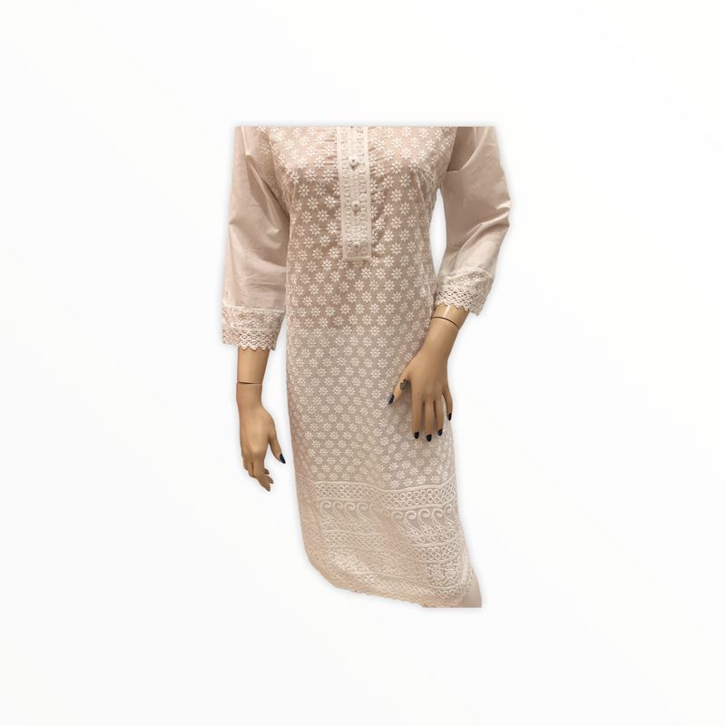 Women's Cotton Embroidered Kurta Kurti