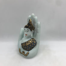Load image into Gallery viewer, Buddha buddh buddha sitting medium Showpiece Home decore White