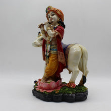 Load image into Gallery viewer, Indian Fiber Lord Krishna Statue for Home &amp; office decor, temple, diwali Pooja