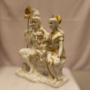 God Shiva,siva,Shankar,Mahadev,Sambhu, Bholenath, Shiv Family idolWhite