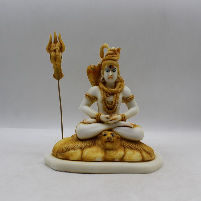 God Shiva,siva,Shankar,Mahadev,Sambhu, Bholenath statue Hindu God idol White