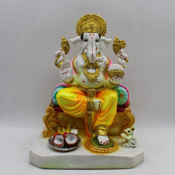 Ganesh Ganesha Ganpati Ganapati Hindu God Hindu God Ganesh fiber idolMulti Color