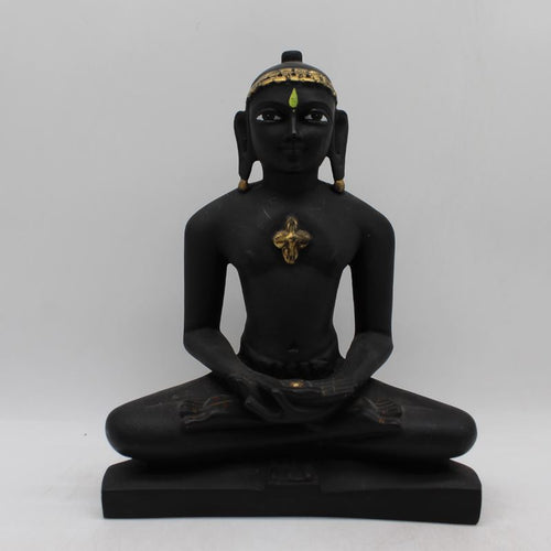 Hindu Jain God Mahavir swami, Mahavir swami idol murti Black