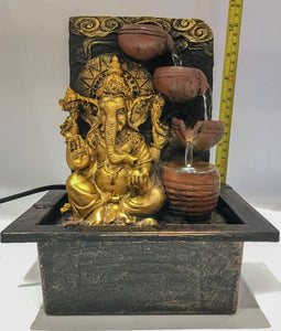 Ganesh Water Fountain Ganesha Zen Meditation Indoor Waterfall